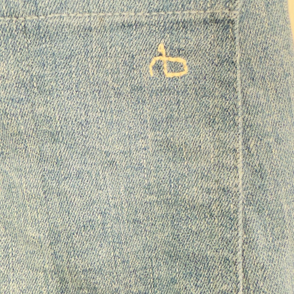 rag & bone Two-Tone High Rise Jeans - Picture 5 of 6
